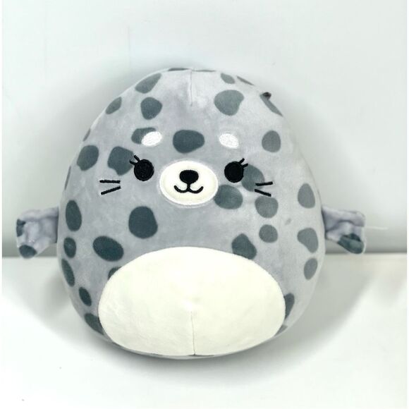 Squishmallow Isis the Gray Spotted Seal Plush 2020 Stuffed Animal 9” - Picture 1 of 5